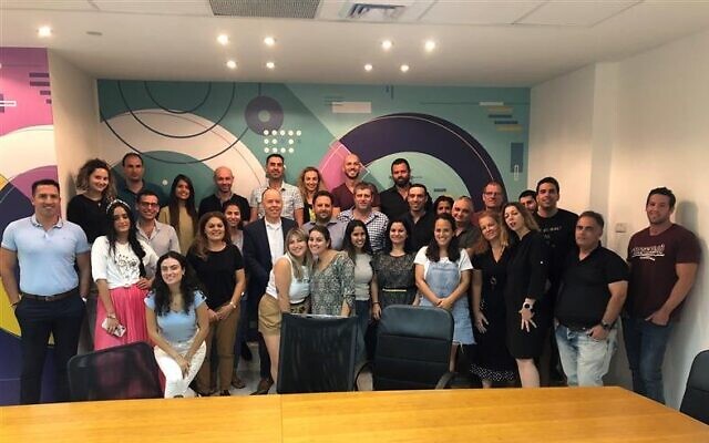 The Qualitest team in Petah Tikva, February 2020 (Courtesy)