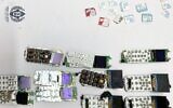 Cellphones and SIM cards found inside a security prisoner's abdomen. (Israel Prisons Service)
