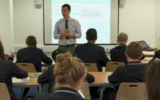 Illustrative: Students at school in Britain (video screenshot)