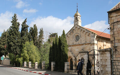 St. Paul's Church, built by British emissaries in 1873, on what would become Jerusalem's Shivtei Yisrael Street. (Shmuel Bar-Am)