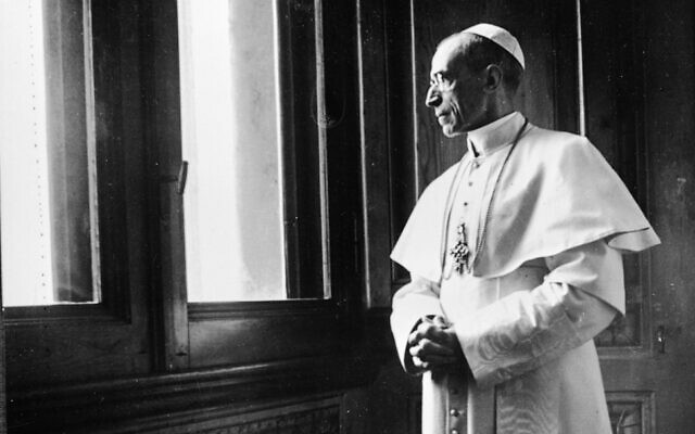 This photo taken in the 1950s provided by Italian news agency Ansa on February 23, 2020, shows Pope Pius XII in the Vatican. (STRINGER/ANSA/AFP)