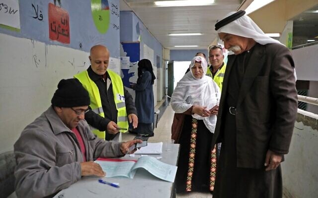 Arab Israelis cast their votes during parliamentary election in the Bedouin town of Rahat near the southern Israeli city of Beersheba on March 2, 2020 (Hazem Bader/AFP) Arab Israelis cast their votes during parliamentary election in the Bedouin town of Rahat near the southern Israeli city of Beersheba on March 2, 2020 (Hazem Bader/AFP)