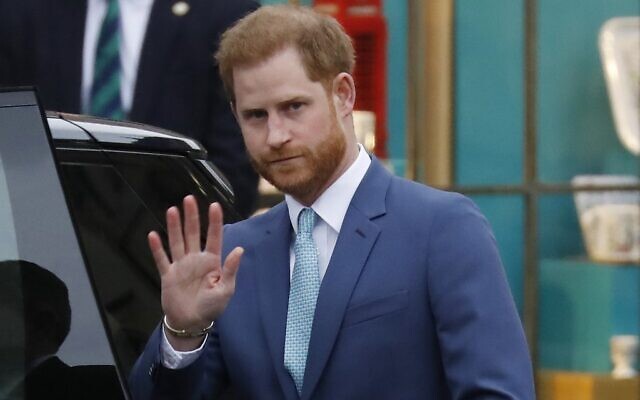Britain's Prince Harry, Duke of Sussex leaves after attending the annual Commonwealth Service at Westminster Abbey in London on March 9, 2020. (Tolga Akmen/AFP)