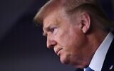 US President Donald Trump speaks during a press briefing at the White House in Washington, DC, on March 16, 2020. (Photo by Brendan Smialowski / AFP)