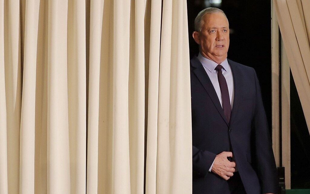 Benny Gantz pictured in Ramat Gan, March 7, 2020. (Ahmad GHARABLI / AFP) Benny Gantz pictured in Ramat Gan, March 7, 2020. (Ahmad GHARABLI / AFP)