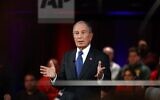 Democratic presidential candidate former New York City Mayor Mike Bloomberg speaks during a FOX News Channel Town Hall, co-moderated by FNC’s chief political anchor Bret Baier of Special Report and The Story anchor Martha MacCallum, at the Hylton Performing Arts Center in Manassas, Va., March 2, 2020. (AP Photo/Carolyn Kaster)