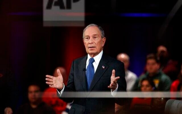 Democratic presidential candidate former New York City Mayor Mike Bloomberg speaks during a FOX News Channel Town Hall, co-moderated by FNC’s chief political anchor Bret Baier of Special Report and The Story anchor Martha MacCallum, at the Hylton Performing Arts Center in Manassas, Va., March 2, 2020. (AP Photo/Carolyn Kaster) Democratic presidential candidate former New York City Mayor Mike Bloomberg speaks during a FOX News Channel Town Hall, co-moderated by FNC’s chief political anchor Bret Baier of Special Report and The Story anchor Martha MacCallum, at the Hylton Performing Arts Center in Manassas, Va., March 2, 2020. (AP Photo/Carolyn Kaster)