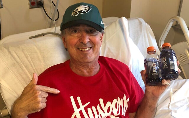 This Feb. 19, 2020 photo shows Carl Goldman in the biocontainment unit at the University of Nebraska Medical Center in Omaha. (KHTS Radio via AP) This Feb. 19, 2020 photo shows Carl Goldman in the biocontainment unit at the University of Nebraska Medical Center in Omaha. (KHTS Radio via AP)