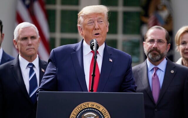 President Donald Trump speaks during a news conference about the coronavirus in the Rose Garden of the White House, Friday, March 13, 2020, in Washington. (AP Photo/Evan Vucci) President Donald Trump speaks during a news conference about the coronavirus in the Rose Garden of the White House, Friday, March 13, 2020, in Washington. (AP Photo/Evan Vucci)