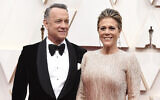 Tom Hanks, left, and Rita Wilson arrive at the Oscars on February 9, 2020, at the Dolby Theatre in Los Angeles. (Photo by Jordan Strauss/Invision/AP)