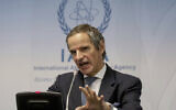 Director General of International Atomic Energy Agency Rafael Mariano Grossi from Argentina at the International Center in Vienna, Austria, February 10, 2020. (Ronald Zak/AP)