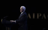 Vice President Mike Pence speaks at the  American Israel Public Affairs Committee (AIPAC) 2020 Conference, March 2, 2020, in Washington. (AP Photo/Alex Brandon)