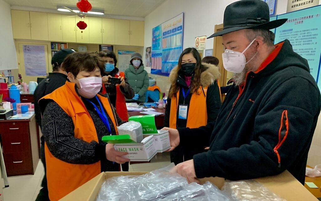 Chabad of Shanghai's mask drive was aided by fundraisers across the globe. (Courtesy Chabad Shanghai)