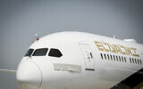 El Al's new  Jerusalem of Gold Boeing 787 Dreamliner arrives at Ben Gurion International Airport,  September 19, 2019.  (Flash 90)