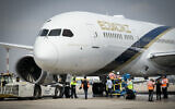 An El Al Boeing 787 Dreamliner at Ben Gurion International Airport. (Flash90)
