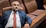 Shas MK Moshe Abutbul at the Knesset on September 25, 2019. (Yonatan Sindel/Flash90)