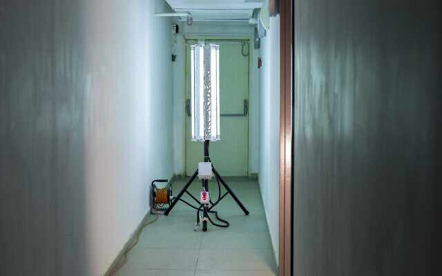 The potentially virus-busting UV-light system developed by IAI to fight the coronavirus (Courtesy)