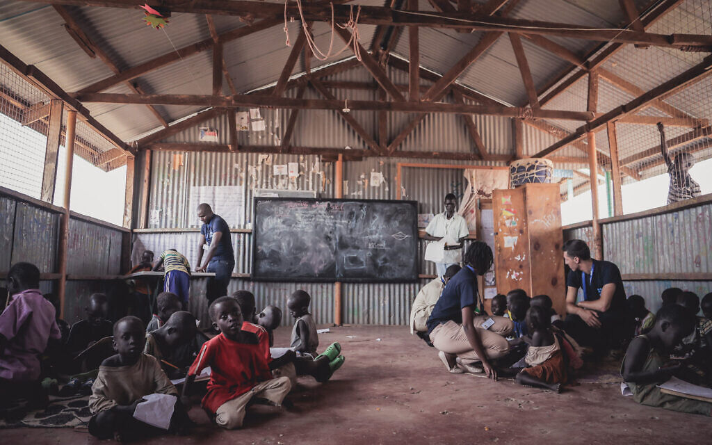 IsraAID child center in Kakuma Refugee Camp, Kenya. (Lior Spernadeo/IsraAID)