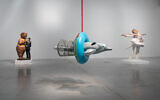 Jeff Koons' artworks set up in the Tel Aviv Museum of Art, now reopened on June 2, after the coronavirus closure. (courtesy, Elad Sarig)