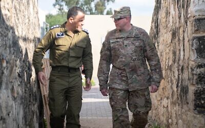 American and Israeli soldiers take part in the biennial Juniper Cobra air defense exercise in Israel in March 2020. (Israel Defense Forces)