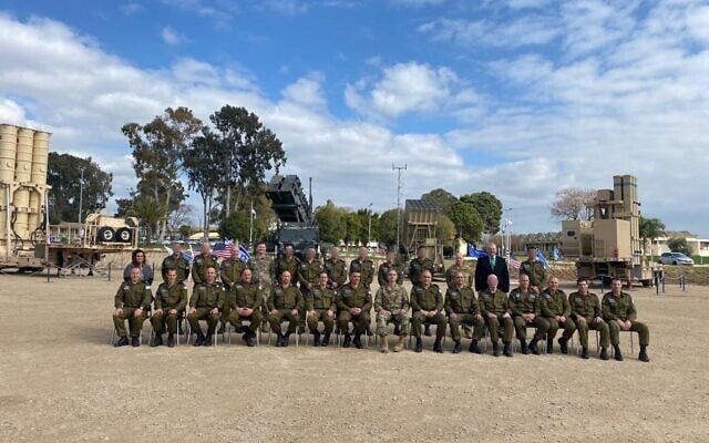 American and Israeli soldiers take part in the biennial Juniper Cobra air defense exercise in Israel in March 2020. (Israel Defense Forces) American and Israeli soldiers take part in the biennial Juniper Cobra air defense exercise in Israel in March 2020. (Israel Defense Forces)