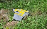 Illustrative: A drone that the IDF says was flown into Israel from Lebanon by Hezbollah before it was shot down by IDF troops, on March 26, 2020. (Israel Defense Forces)