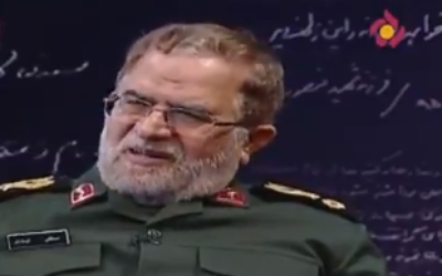 The IRGC's Gen. Mostafa Izadi (screenshot)