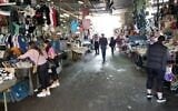 Iconic Carmel Market in Tel Aviv on March 15, 2020. (Adam Rasgon/Times of Israel)