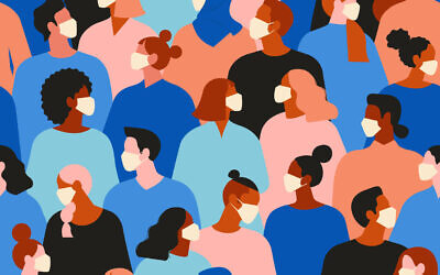 Illustration: People wear facial masks to protect against infection (iStock by Getty Images)