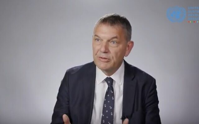 Philippe Lazzarini, the UN coordinator in Lebanon (YouTube screenshot) Philippe Lazzarini, the UN coordinator in Lebanon (YouTube screenshot)