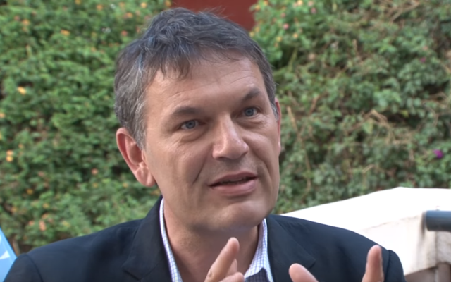 Newly appointed UNRWA head Philippe Lazzarini (YouTube screenshot)