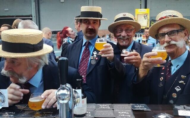 Illutrative: Belgian drinkers enjoying Ginger Tipple, a kosher for Passover beer. (Courtesy Ginger Tipple) Illutrative: Belgian drinkers enjoying Ginger Tipple, a kosher for Passover beer. (Courtesy Ginger Tipple)