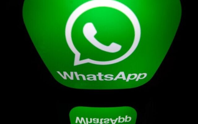 The logo of WhatsApp, December 28, 2016. (Lionel BONAVENTURE / AFP) The logo of WhatsApp, December 28, 2016. (Lionel BONAVENTURE / AFP)