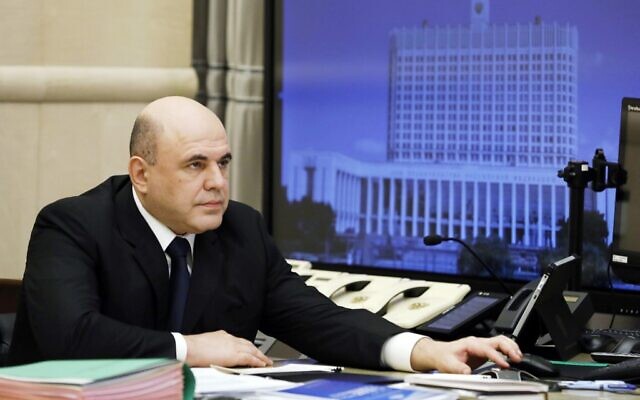 Russian Prime minister Mikhail Mishustin chairs a meeting with members of the government via teleconference call in Moscow on April 30, 2020. (Dmitry Astakhov / SPUTNIK / AFP) Russian Prime minister Mikhail Mishustin chairs a meeting with members of the government via teleconference call in Moscow on April 30, 2020. (Dmitry Astakhov / SPUTNIK / AFP)