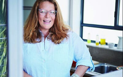 Adeena Sussman in her Tel Aviv kitchen. (Courtesy of Dan Perez)
