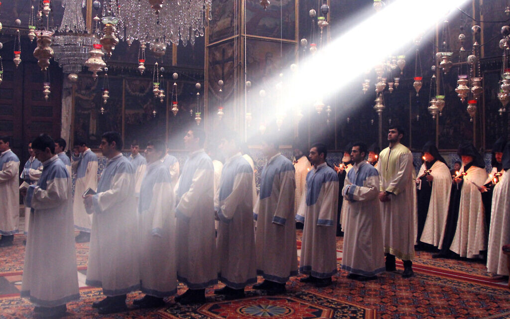 “The Holy City” brings users inside multiple houses of worship, including the Cathedral of St. James in Jerusalem’s Armenian Quarter. (Nimrod Shanit/Blimey) “The Holy City” brings users inside multiple houses of worship, including the Cathedral of St. James in Jerusalem’s Armenian Quarter. (Nimrod Shanit/Blimey)