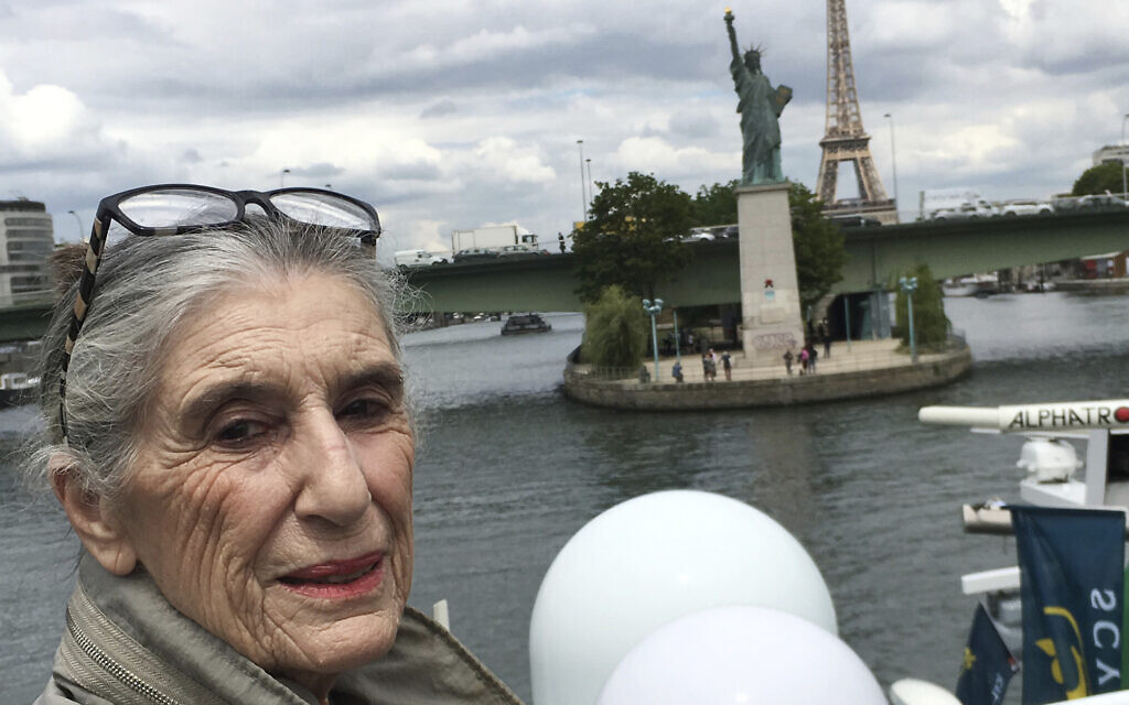 This 2019 photo provided by Olga Weiss shows her in France. (Olga Weiss via AP)