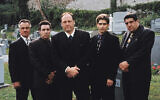 From left, Tony Sirico, Steve Van Zandt, James Gandolfini, Michael Imperioli and Vincent Pastore from 'The Sopranos,'  (HBO via AP)
