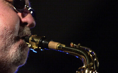 American saxophonist Lee Konitz plays his instrument during the XXXIth  International Jazz Festival in Debrecen,Hungary, June 29, 2002 (AP Photo/MTI/Tibor Olah)