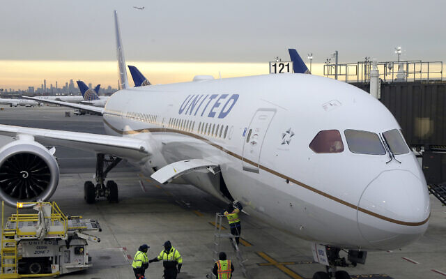 Illustrative: A Dreamliner 787-10 pulls up to a gate in Newark Liberty International Airport in Newark, New Jersey, in 2019. (AP Photo/Seth Wenig, File) Illustrative: A Dreamliner 787-10 pulls up to a gate in Newark Liberty International Airport in Newark, New Jersey, in 2019. (AP Photo/Seth Wenig, File)