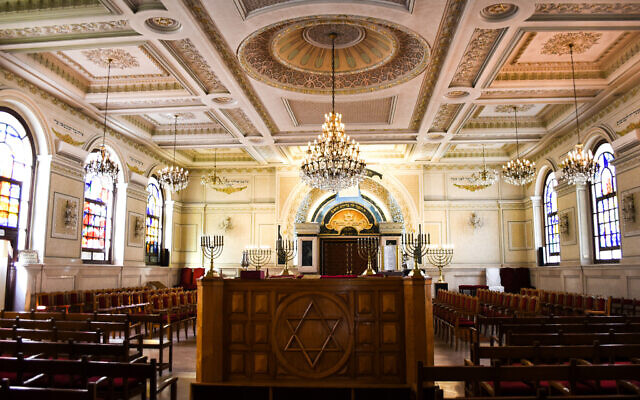 Temple Beth-El in Casablanca, Morocco, on March 27, 2019. (Mishael Sims via AP) Temple Beth-El in Casablanca, Morocco, on March 27, 2019. (Mishael Sims via AP)