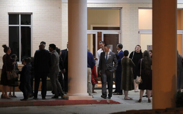 Pastor Tony Spell, center background, talks to congregants after an evening service at Life Tabernacle Church in Central, La., Tuesday, March 31, 2020. (AP/Gerald Herbert) Pastor Tony Spell, center background, talks to congregants after an evening service at Life Tabernacle Church in Central, La., Tuesday, March 31, 2020. (AP/Gerald Herbert)