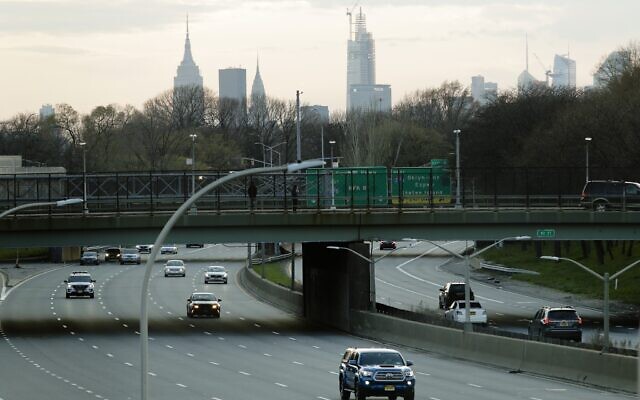 Car driers move on the Grand Central Parkway during rush hour Tuesday, April 7, 2020, in the Queens borough of New York. (AP Photo/Frank Franklin II) Car driers move on the Grand Central Parkway during rush hour Tuesday, April 7, 2020, in the Queens borough of New York. (AP Photo/Frank Franklin II)