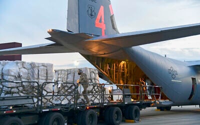 Illustrative: In this Tuesday, April 7, 2020 photo provided by the U.S. Air National Guard, airmen from the 146th Airlift Wing of the California Air National Guard in Oxnard, Calif., deliver 200 ventilators to the New York Air National Guard's 105th Airlift wing at Stewart Air National Guard Base, adjacent to Newburgh, N.Y. (Senior Airman Jonathan Lane/U.S. Air National Guard via AP)