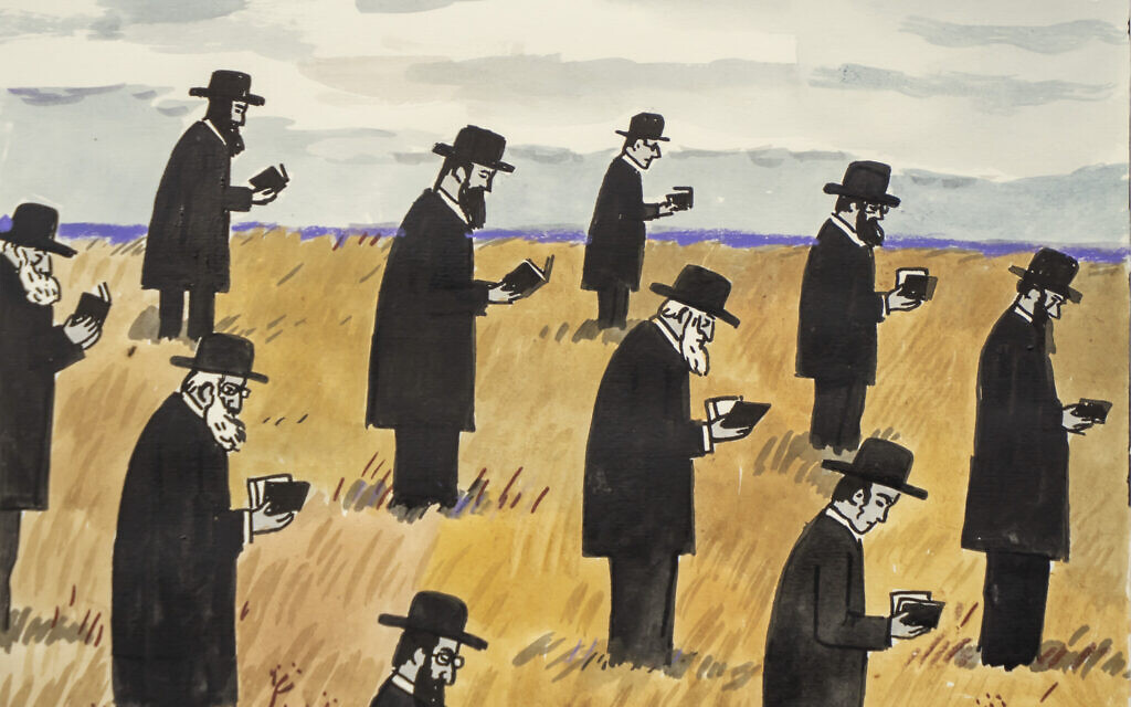 'An Open Air Minyan' by Zoya Cherkassky (Courtesy of the artist)