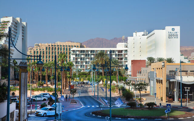 The resort city of Eilat, southern Israel. November 11, 2019. (Moshe Shai/ FLASH90)