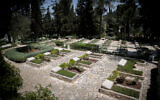 The national military cemetery on Mount Herzl in Jerusalem on April 20, 2020. (Yonatan Sindel/Flash90)