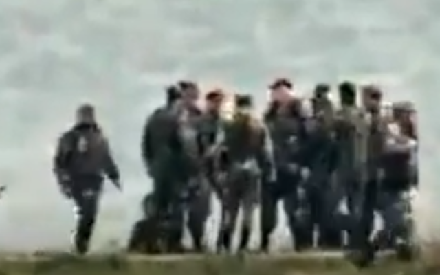 Undated video footage released by the Israel Defense Forces reportedly showing a senior Syrian officer, Lua'a Ali Ahmad Asa'ad, visiting Hezbollah sites along the Golan Heights. (Screen capture: Israel Defense Forces) Undated video footage released by the Israel Defense Forces reportedly showing a senior Syrian officer, Lua'a Ali Ahmad Asa'ad, visiting Hezbollah sites along the Golan Heights. (Screen capture: Israel Defense Forces)