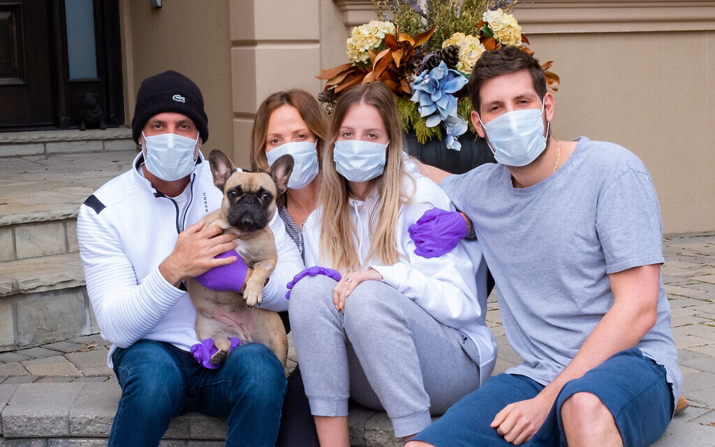 The Sacks family photographed by Elliot Sylman, April 2020. (Courtesy)
