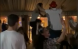 Israeli coronavirus carriers partying at Dan Panorama hotel in Tel Aviv, which is currently a quarantine facility, March 2020. (Screenshot: Instagram)